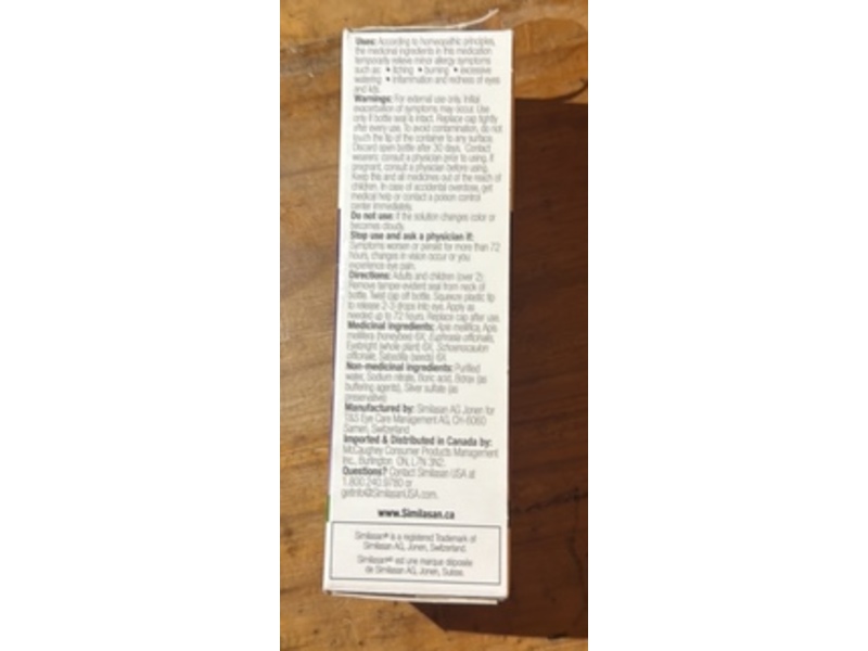 Similasan Allergy Eye Relief Drops, 10 mL