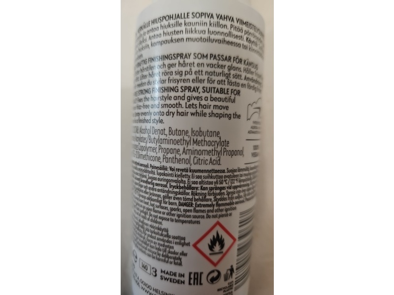 Four Reasons No Nothing Sensitive Strong Hairspray, 2.5 oz/71 g