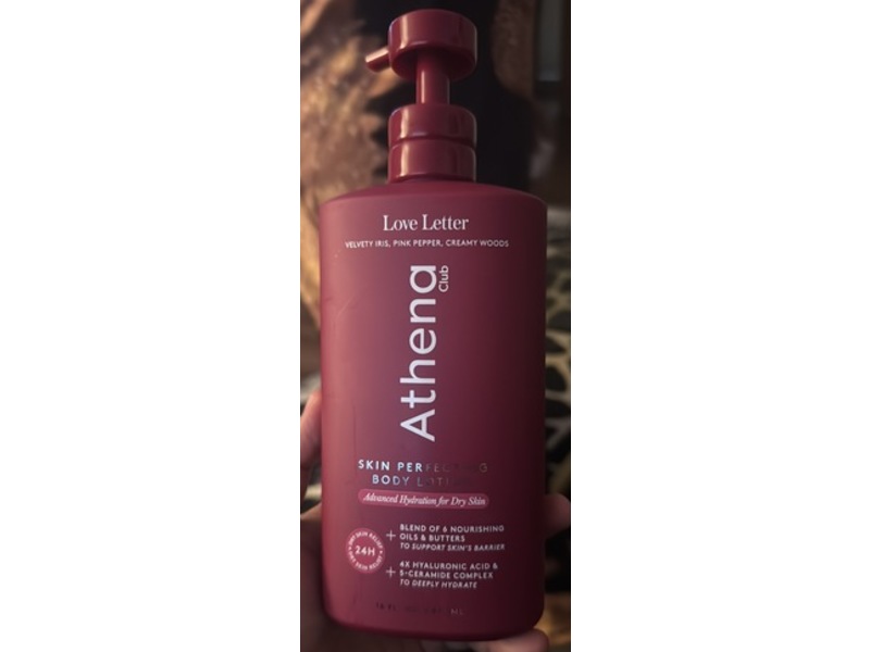 Athena Club Skin Perfecting Body Lotion, Love Letter, 16 fl oz/473 mL