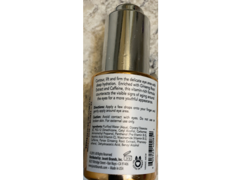 Pearlessence Lift & Contour Eye Serum, Caffeine + Ginseng, 1 fl oz/30 mL