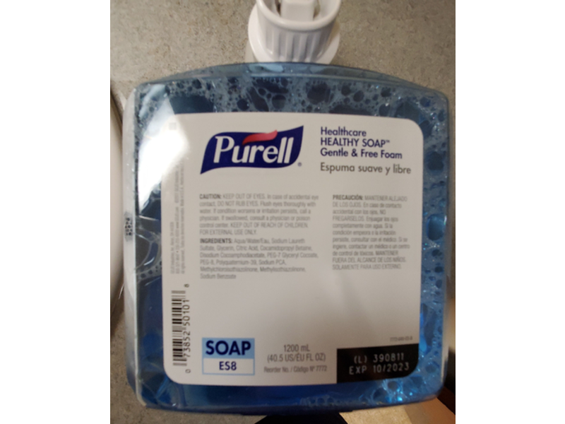 Purell Healthcare Healthy Soap, Fragrance Free, 40.5 fl oz/1200 mL