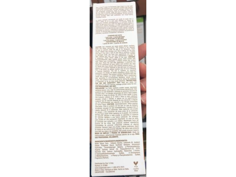 One 'N Only Argan Oil Permanent Color Cream, 3Nn Rich Natural Dark Brown, 3 fl oz/90 mL