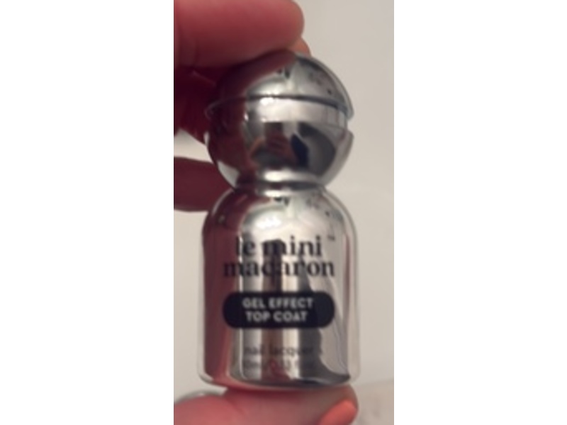 Le Mini Macaron Gel Effect Top Coat Nail Lacquer, 0.33 fl oz/10 mL