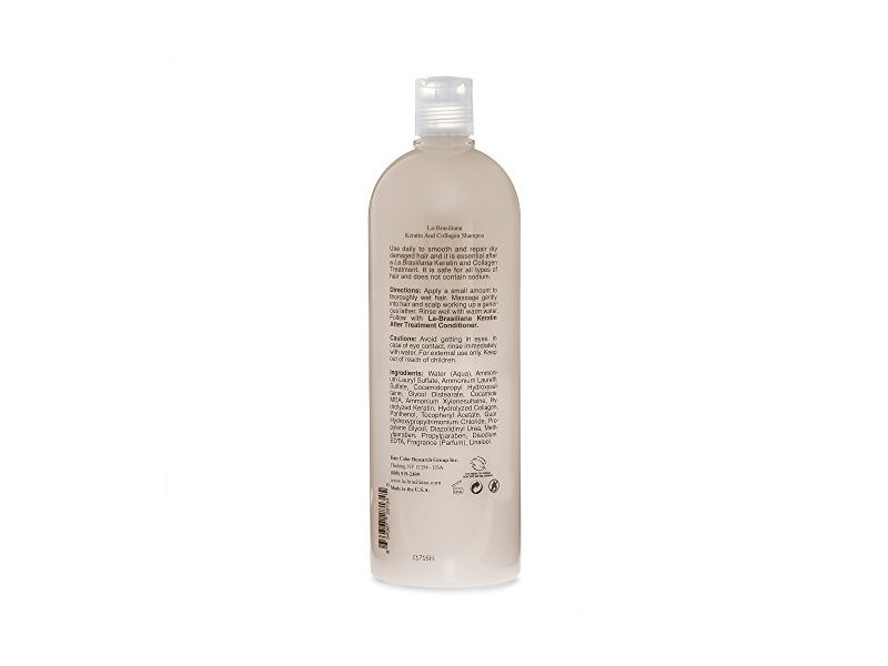 La-Brasiliana Uno Keratin And Collagen Shampoo, 33.8 fl oz/1000 mL