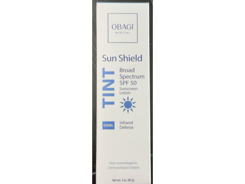 Obagi Sun Shield Tint Sunscreen Lotion, SPF 50, Cool, 3 oz/85 g