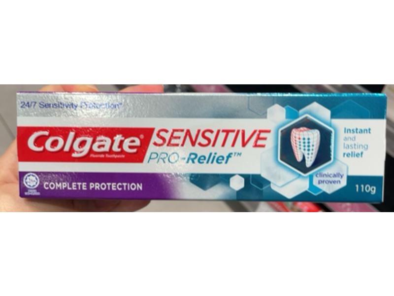 Colgate Sensitive Pro-Relief Complete Protection Toothpaste, Fluoride, 110 g