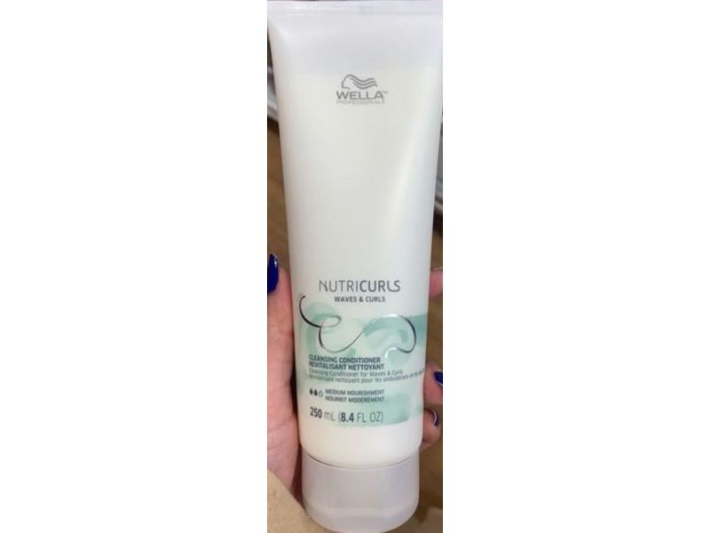 Wella Professionals Nutricurls Waves & Curls Cleansing Conditioner, 8.4 fl oz/250 mL