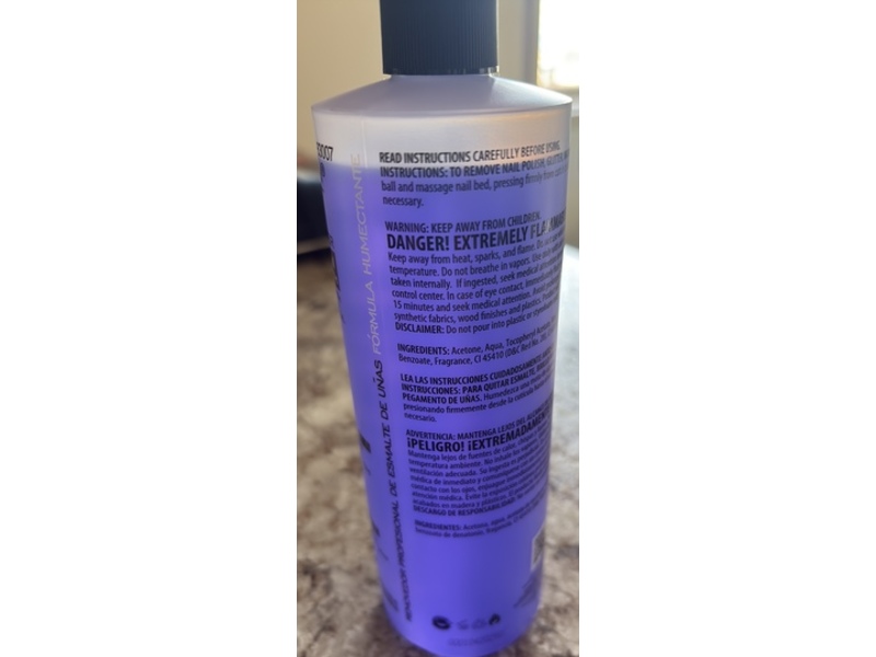 Onyx Professional Moisturizing Formula Nail Polish Remover, Lavender, 16 fl oz/473 mL