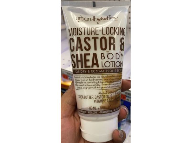 Urban Hydration Moisture-Locking Body Lotion, Castor & Shea, 6.0 fl oz/180 mL