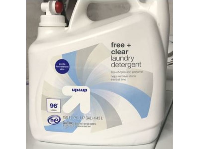 Up & Up Free + Clear Laundry Detergent, 96 Loads, 150 fl oz