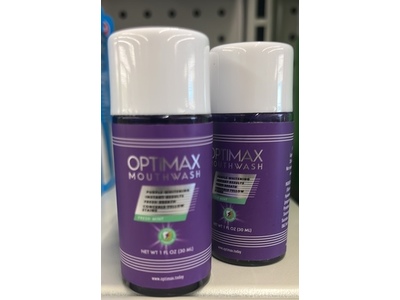 Optimax Mouth Wash, 1 fl oz/30 mL, Pack Of 2