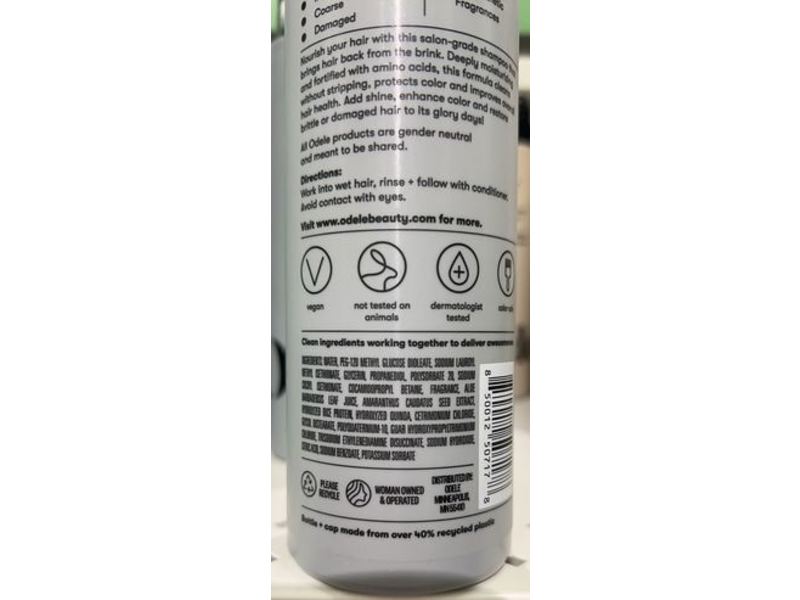 Odele Moisture Repair Shampoo, Sulfate Free, 13 fl oz/384 mL