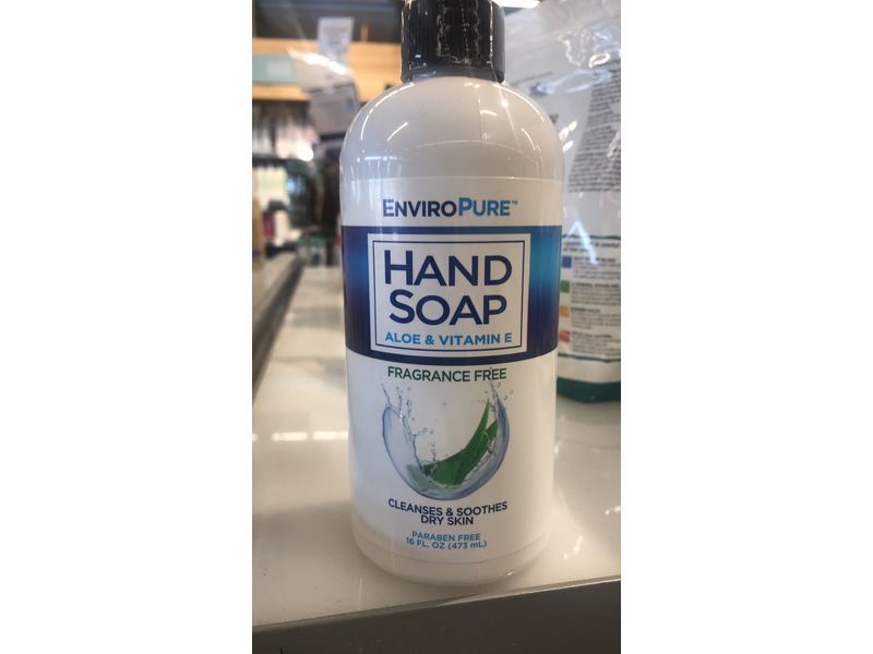 Enviropure Hand Soap, Aloe & Vitamin E,16 fl oz/473 mL