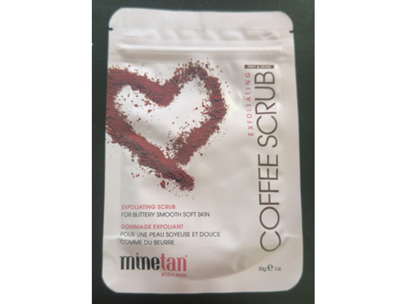 MineTan Exfoliating Scrub, Coffee, 1 oz/30 g