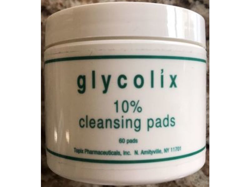 Glycolix 10% Cleansing Pads, 60 Count
