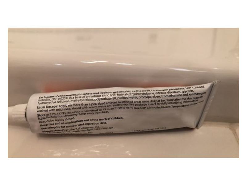 Clindamycin Phosphate and Tretinoin Gel 1.2%/0.025%, 30 g, Teva (RX)