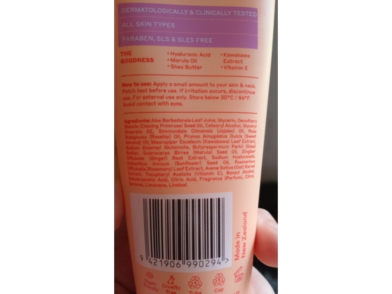 Frula Skin Hyaluronic Super Hydrating Face Moisturiser, 3.38 fl oz/100 mL