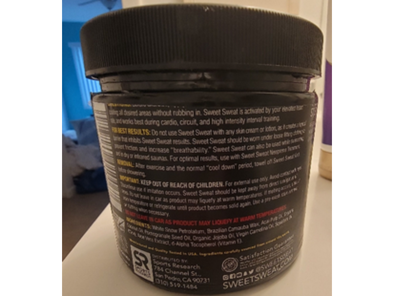 Sport Research Sweet Sweat Workout Enhancer, Unscented, 13.5 oz/383 g