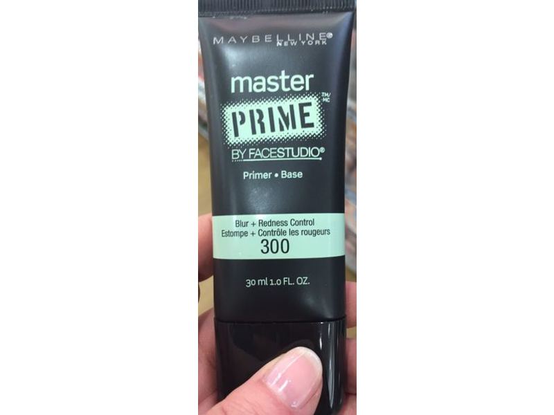 Maybelline New York FaceStudio Master Primer + Base, 300 Blur + Redness Control, 1 fl oz/30 mL