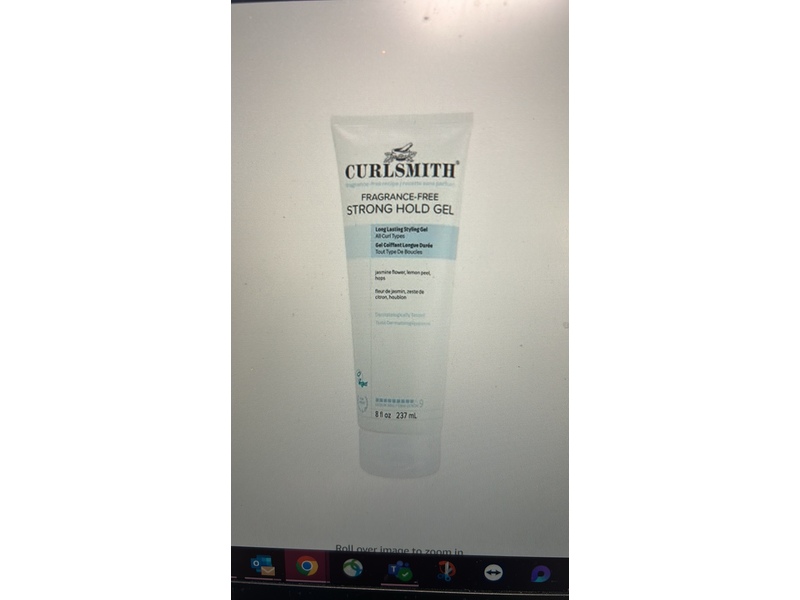 Curlsmith Fragrance-Free Strong Hold Gel, 8 fl oz/237 mL