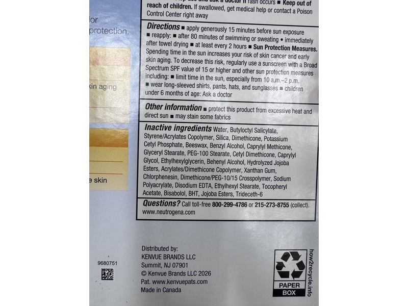 Neutrogena Sport Face Oil-Free Sunscreen, SPF 70+, 2.5 fl oz/73 mL, Pack Of 2