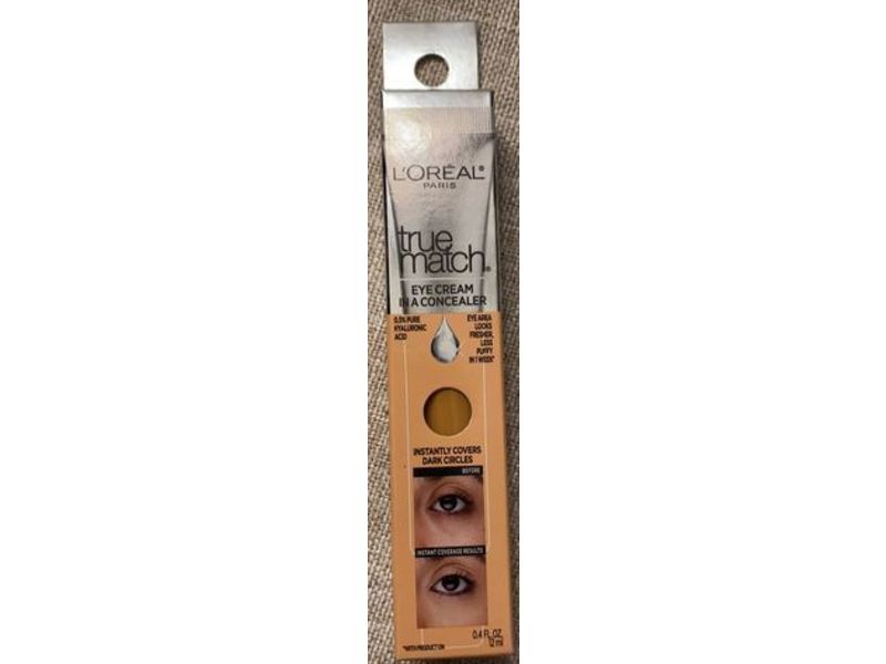 L'Oreal Paris True Match Eye Cream In A Concealer, C5-6 Medium, 0.4 oz/12 mL