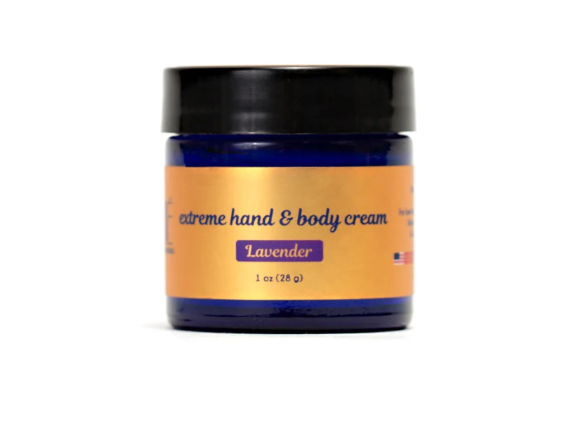 Organic Body Essentials Extreme Hand & Body Cream, Lavender, 1 oz/28 g