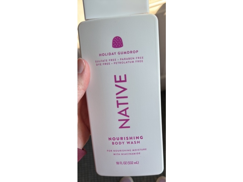 Native Nourishing Body Wash, Holiday Gumdrop, 18 fl oz/532 mL