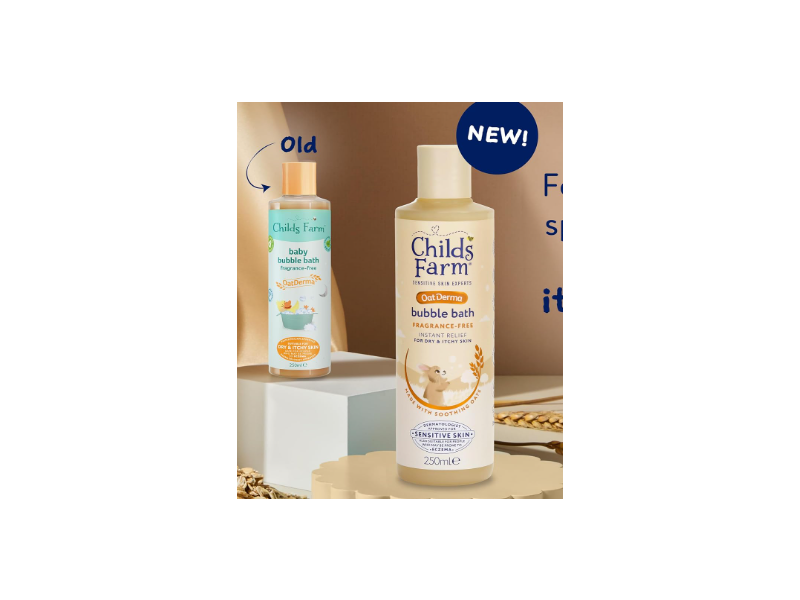 Childs Farm Bubble Bath, Oat Derma, 8.4 fl oz/250 mL