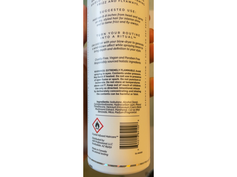 Aiir Shine Spray, Mica + Lion's Mane Mushroom, 6 oz/226 mL