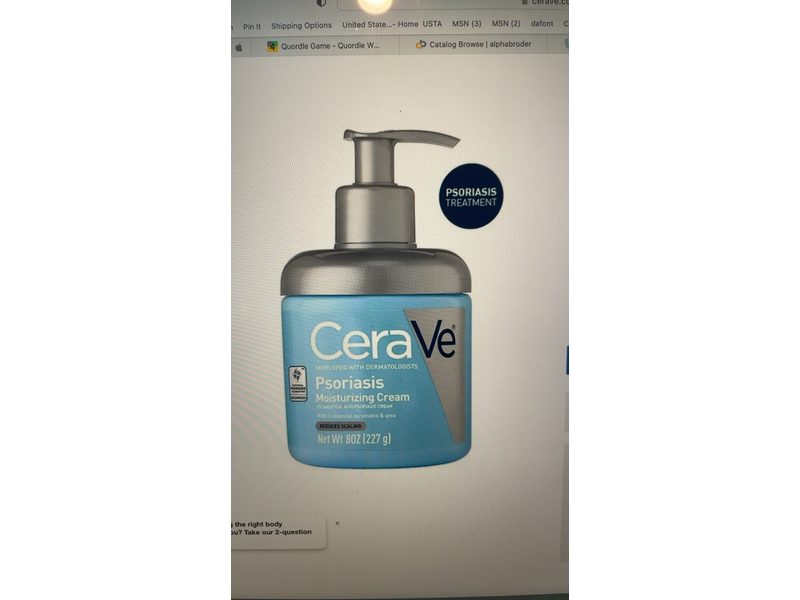 CeraVe Psoriasis Moisturizing Cream, 2% Salicylic Acid, 8 oz/227 g