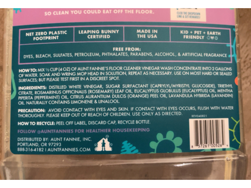 Aunt Fannie's Floor Cleaner Vinegar Wash, Lavender, 32 oz/946 mL