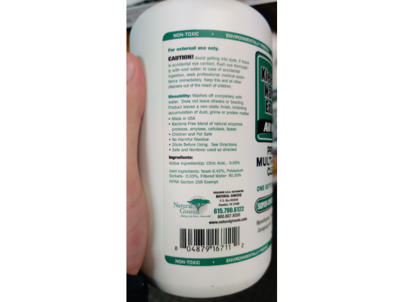 Kleen Green Naturally Enzymes Premium Multipurpose Cleaner, 32 oz