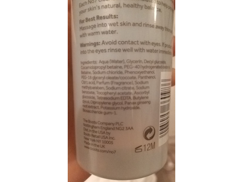 No 7 Radiant Results Revitalising Foaming Cleanser, 5 fl oz/150 mL