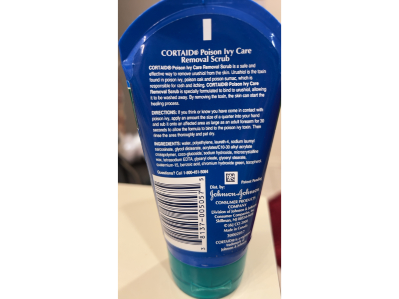 Cortaid Removal Scrub, Poison Ivy Care, 4 oz/113 g