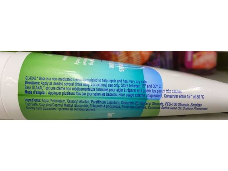 Glaxal Base Healing Cream, Hemp Oil, 100 g