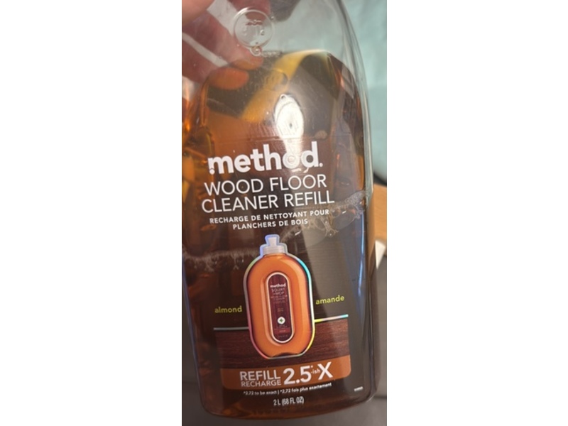 Method Wood Floor Cleaner Refill, Almond, 68 fl oz/2 L
