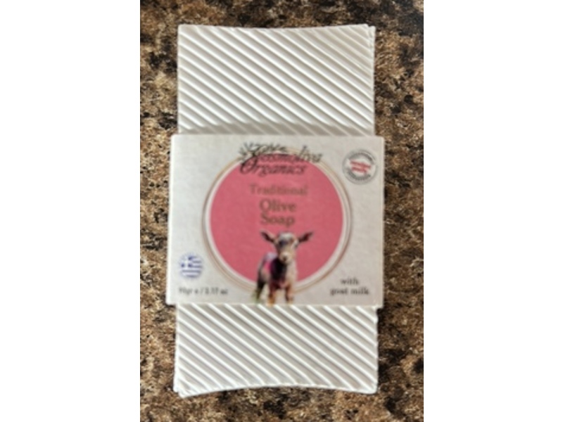 Cosmoliva Organics Traditional Olive Soap with Goat Milk, 90 g