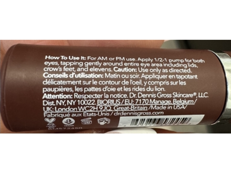 Dr. Dennis Gross Advanced Retinol + Ferulic Triple Correction Eye Serum, 0.16 fl oz/5 mL