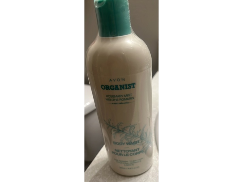 Avon Organist Body Wash, Rosemary Mint, 16.9 fl oz/500 mL