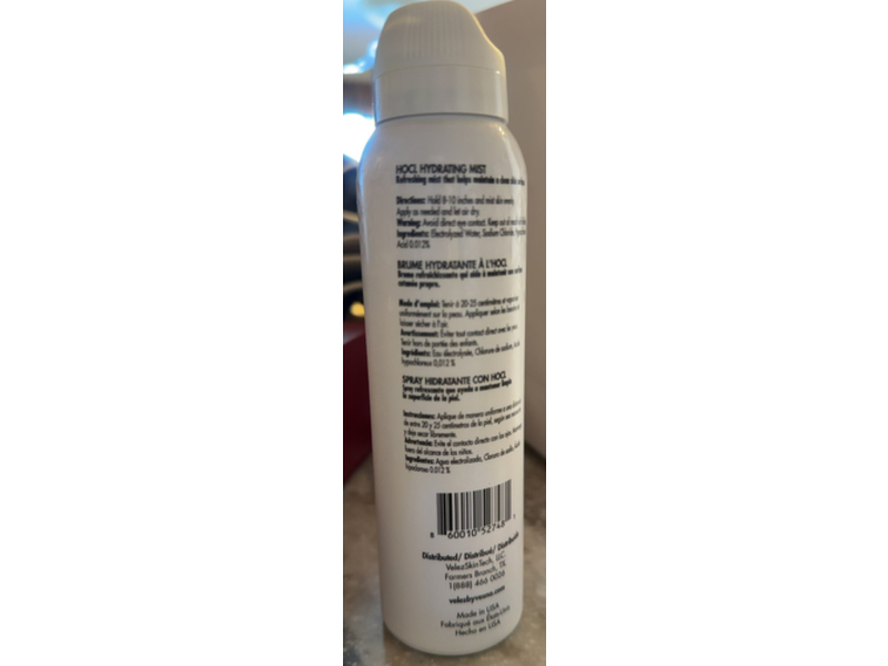 Velez Hocl Hydrating Mist, 4 fl oz/118 mL