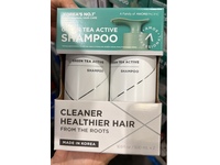 Amos Professional Shampoo, Green Tea Active, 16.9 fl oz/500 mL, Pack Of 2 - thumbnail 2