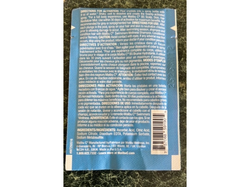 Malibu C Swim Spritz Crystals, 0.24 oz/7 g