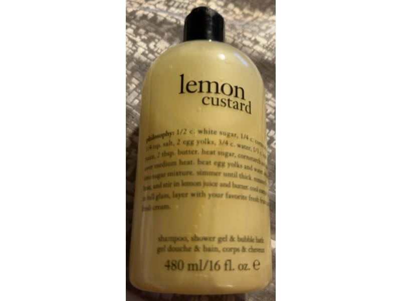 Philosophy 3-In-1 Shampoo, Lemon Custard, 16 fl oz/480 mL