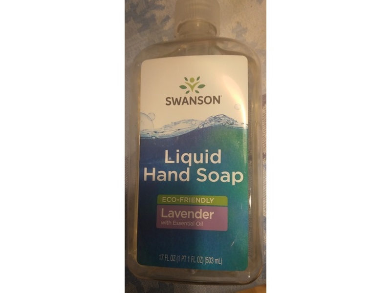 Swanson Liquid Hand Soap, Lavender, 17 fl oz/503 mL