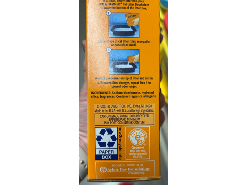 Arm & Hammer Cat Litter Deodorizer, 20 oz/567 g, Pack of 5