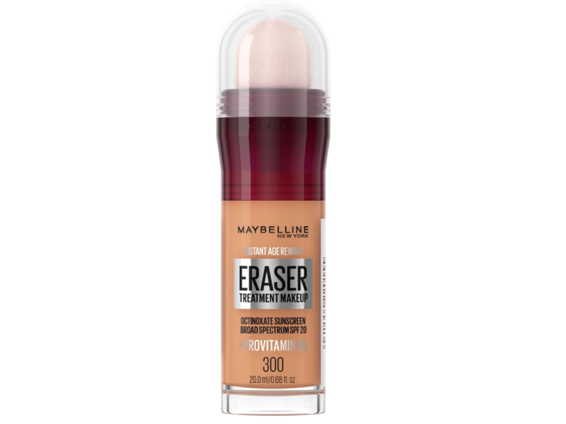 Maybelline New York Instant Age Rewind Eraser Treatment Makeup, 200 Creamy Natural, SPF 18, 0.68 fl oz/20 mL