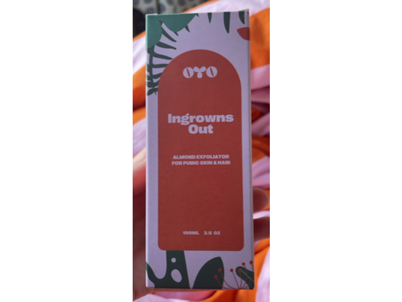 Oyo Ingrowns Out Exfoliator, Almond, 3.5 oz/100 mL