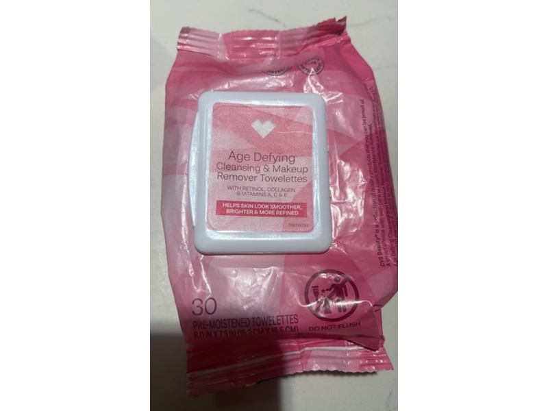 CVS Age Defying Cleansing & Makeup Remover Towelettes, 30 Count