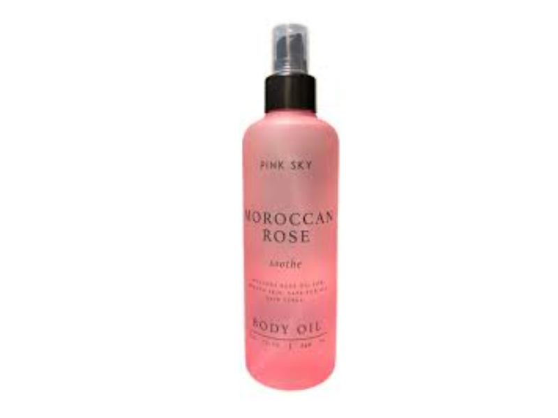 Pink Sky Body Oil, Moroccan Rose, 8.11 fl oz/240 mL
